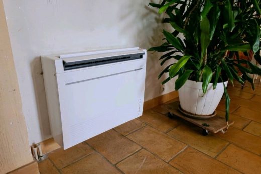 Installation d’une PAC air air gainable Toshiba dans des combles au Vieux Cannet